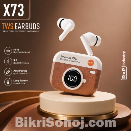 X73 TWS Wireless Earbuds Bluetooth 5.3 HiFi Stereo Touch Con